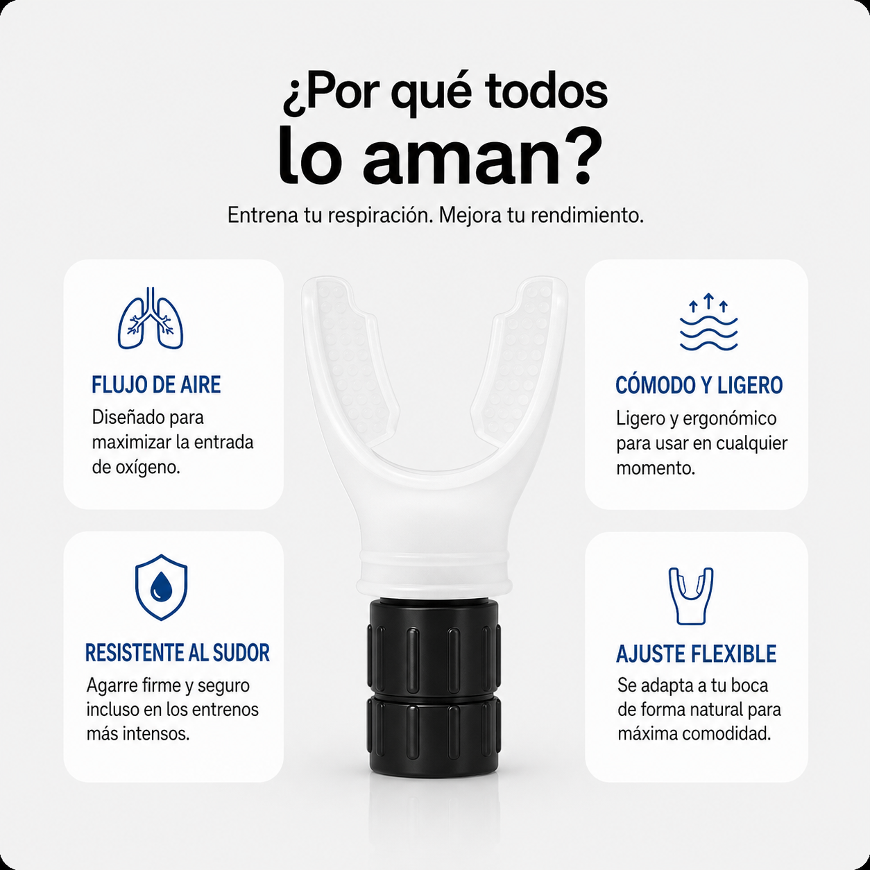 Entrenador Respiratorio AeroCore Blanco