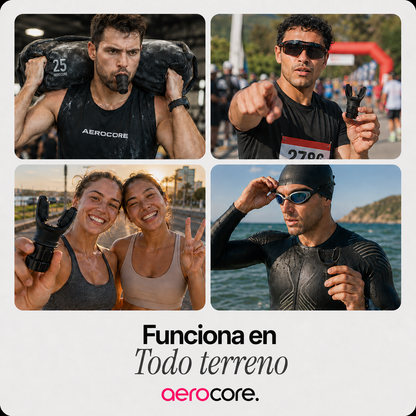 Pack de 2 Entrenador Respiratorio AeroCore (Negro)