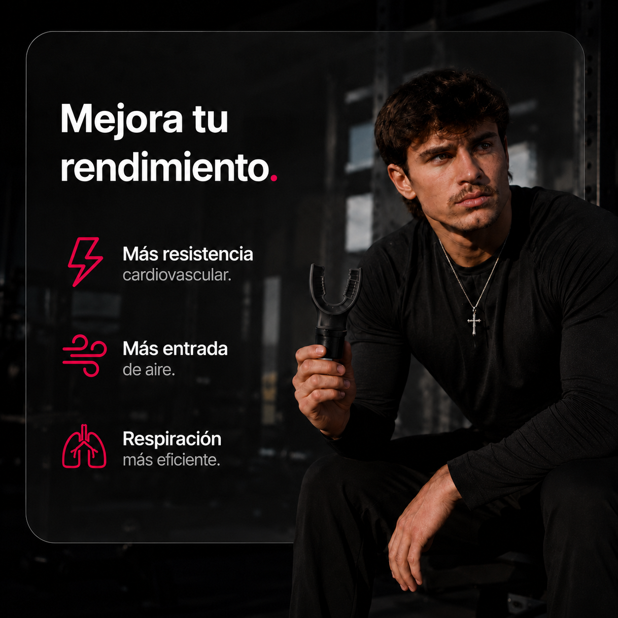 Pack de 2 Entrenador Respiratorio AeroCore (Negro)